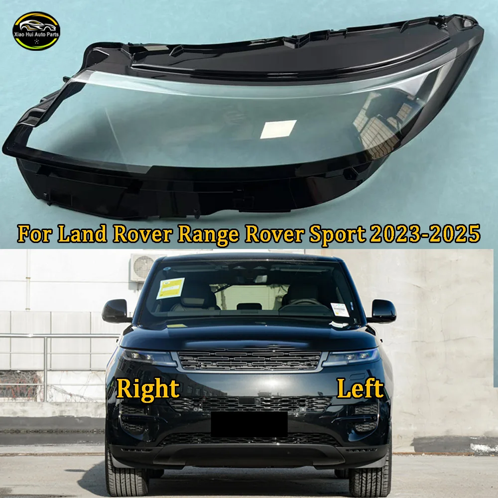 

For Land Rover Range Rover Sport 2023 2024 2025 Headlamp Cover Transparent Headlight Lens Plexiglass Replace Original Lampshade