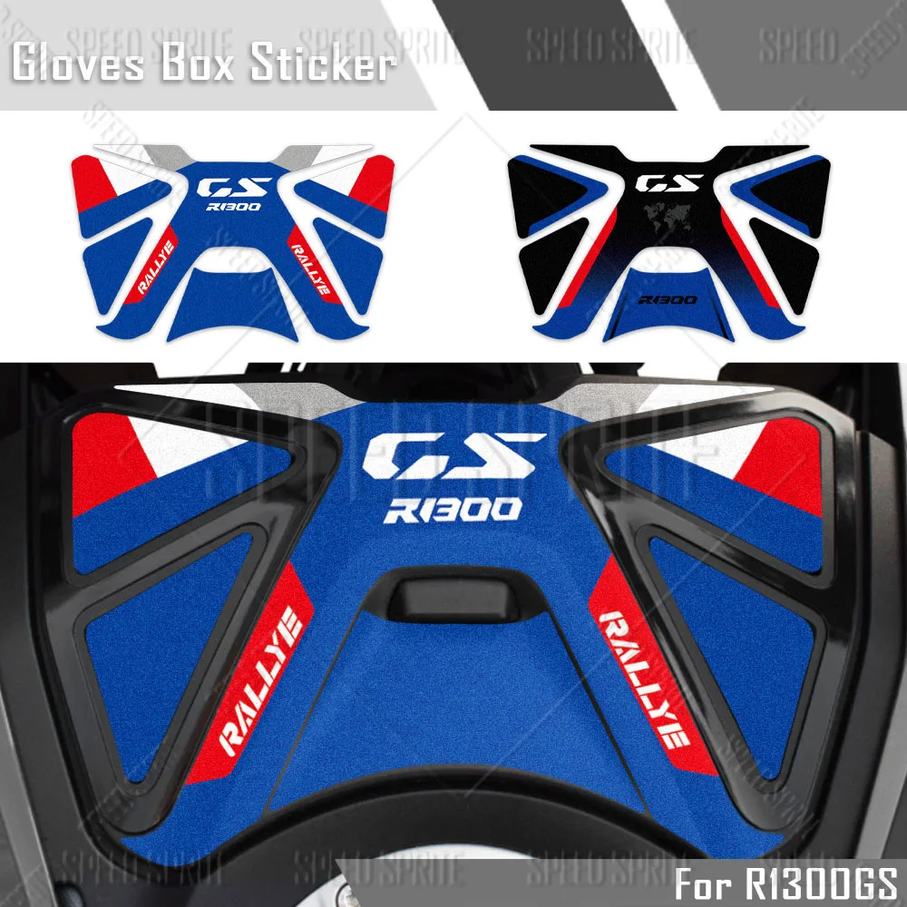 For R1300GS R1300 GS Triple Black Motorcycle Glove Box Stickers Protection Decals
