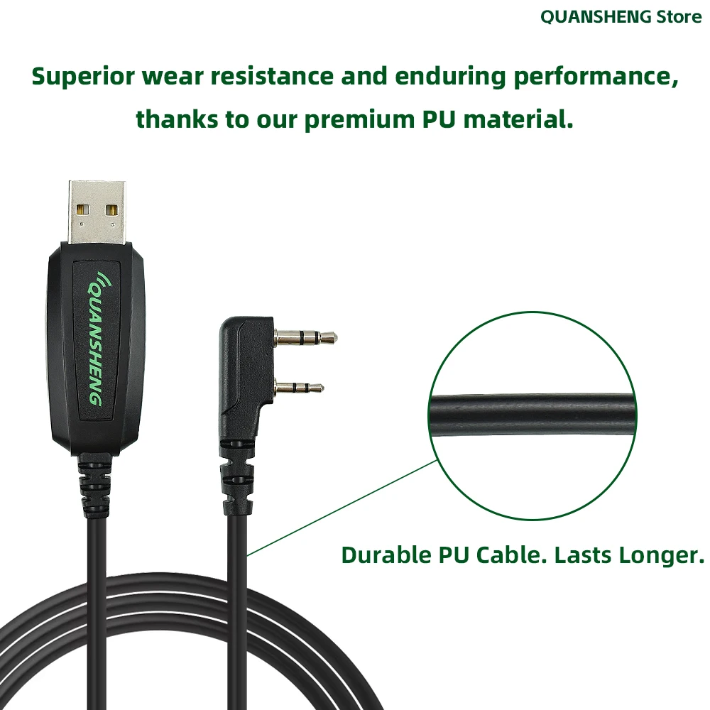 Quansheng UV K5 8 K6 5R Plus TK11 USB Programming Cable With CD For Baofeng 21PRO UV13 5RH 888S UV82 RT900 Walkie Talkie Radio