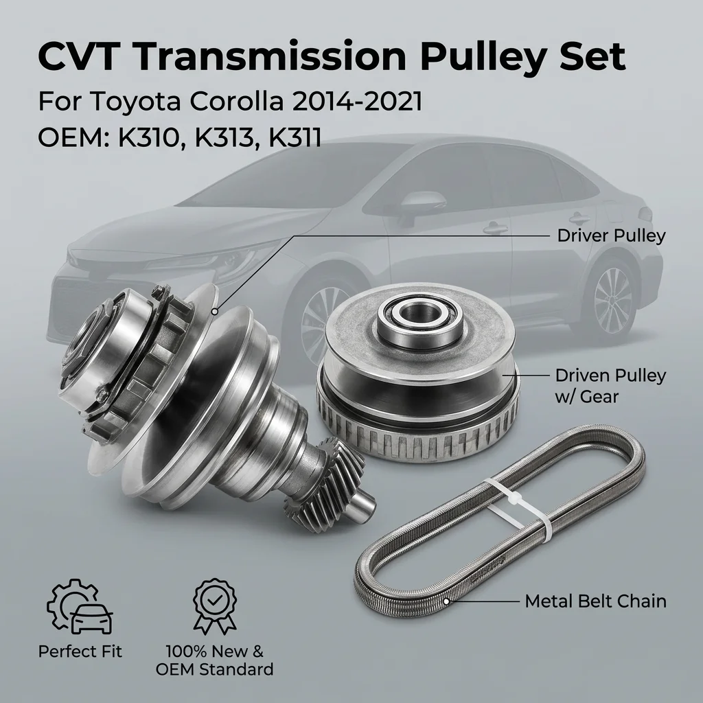 

NEW K313 K310 K311 CVT Transmission Pulley Set & Belt Chain For Toyota Corolla Allion Ractis Wish Car Accessories Steel