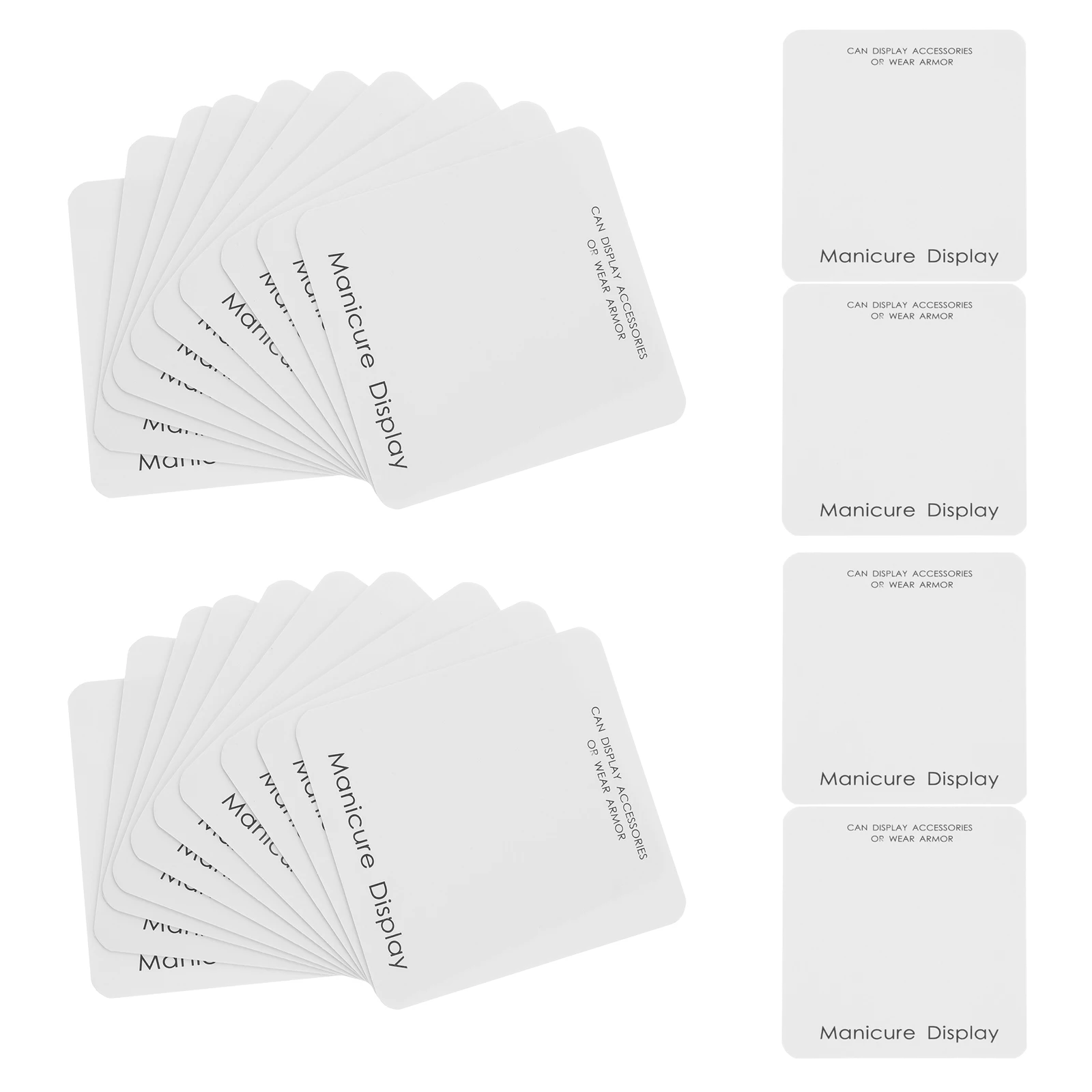 

40pcs Thickened Press On Boards Tips Storage Salon Supplies Color Chart Cards Art Showing Cards Business Accessories Supplies