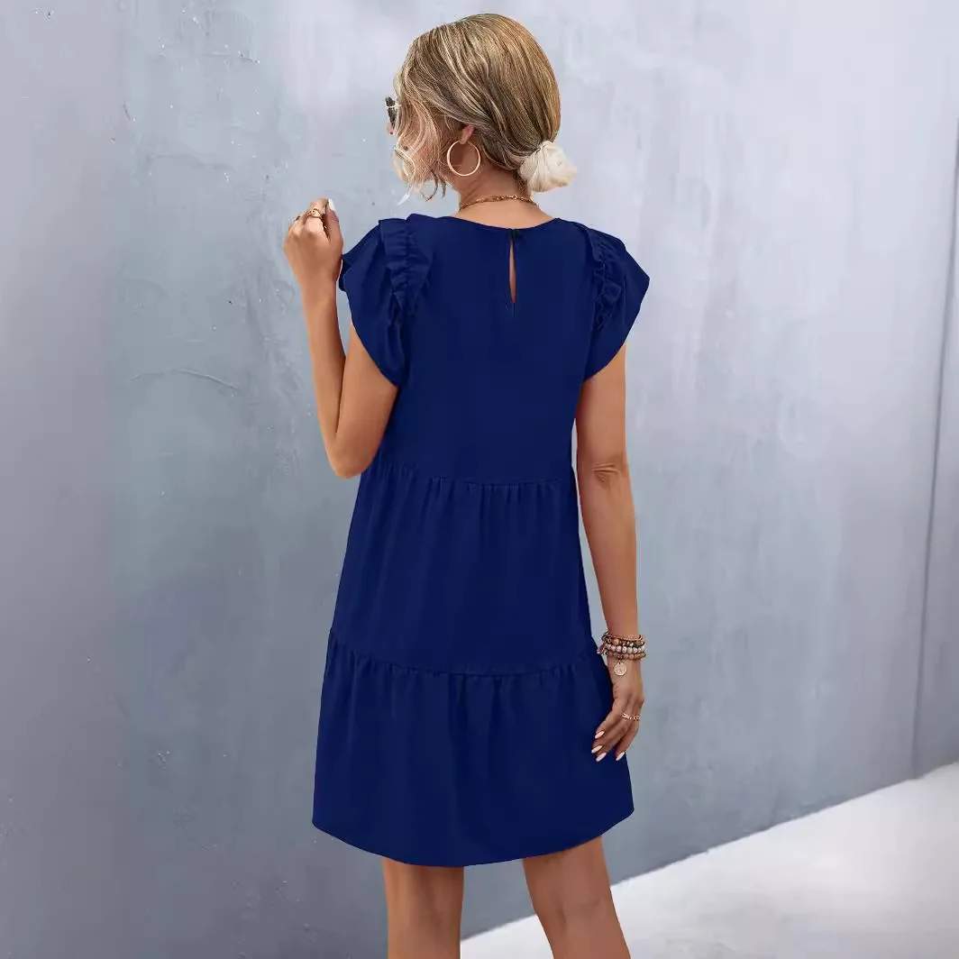 فستان نسائي جديد لربيع وصيف 2024 بلون نقي دكتور عبر الحدود الأكثر مبيعًا محطة مستقلة موقع eBay S Ele للسيدات