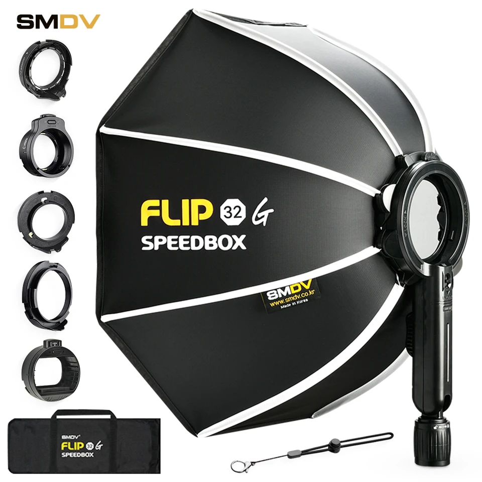 SMDV Flip 32 Quickly Release Parabolic Softbox for A2 Godox V1