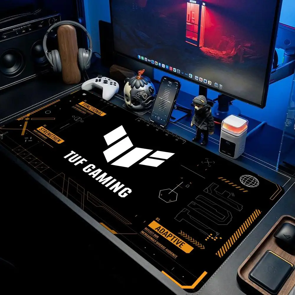 

XAXC TUF Gaming Mouse Pad XXL Desk Mat Pad Large Big Rubber Base Computer PC Gamers Stitched Edge Mousepad For Laptop