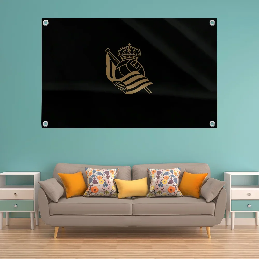 Funny Flag Pride Flag Flag to Hang Flags for Rooms Banner  R-real S-sociedad Fc Room Decor Y2k Wall Decoration Flags and Banners