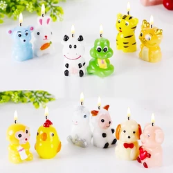 Zodiac candle cartoon cute animal image creative birthday candle cake decoration candle zodiac dragon horse candle