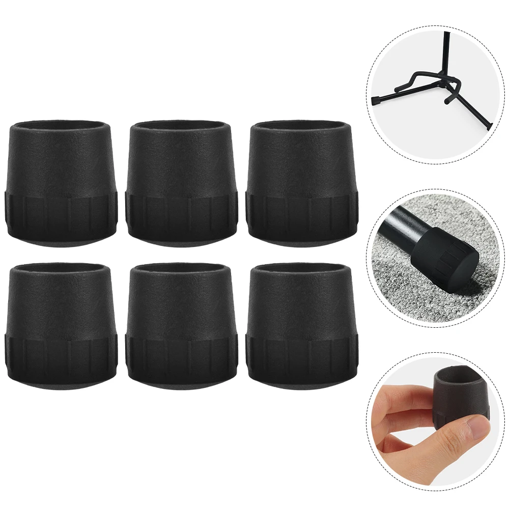 

6pcs Stand Leg Pad Rubber Feet Replacement Holder Foot Protector For Storage Display Acoustic Stand Foot Pad Guitar Pedal Rubber