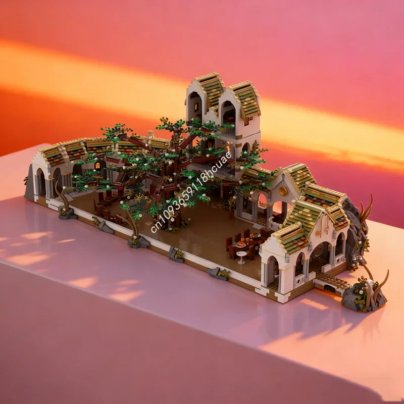 

6851 деталь MOC UCS: Конструктор «Консультативный совет Ривенделла» (Элронд) из серии «Хоббит». Идея для сборки, рождественский подарок, развивающая игрушка для детей.