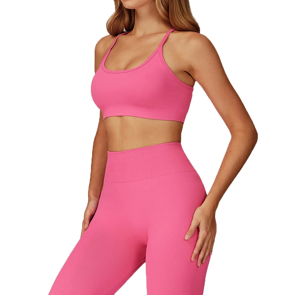 

Seamless Woman Gym Yoga Bra Breathable Anti-sweat Fitness Bra Running Tank Top Sports Underwear Casual Push Up Workout Gym Vest