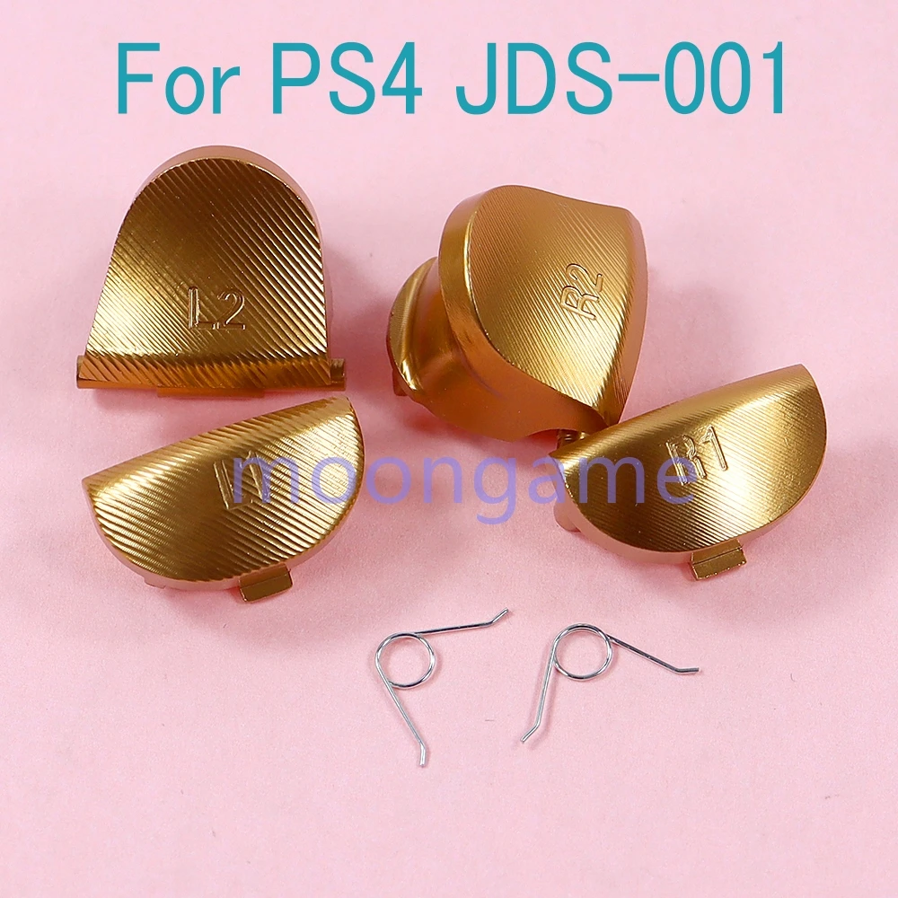 1set Replacement Triggers for PS4 JDS-010 JDS-001 Controller Aluminum Metal L1 R1 L2 R2 Trigger Buttons