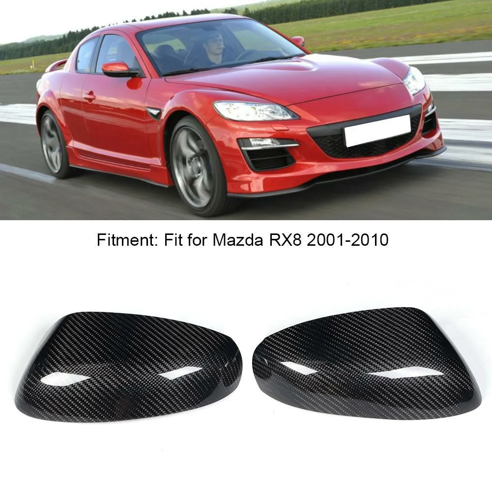 

Накладка на зеркало из настоящего углеродного волокна, 1 пара для MAZDA RX-8 RX8 R3 SE3P 13B 03-11
