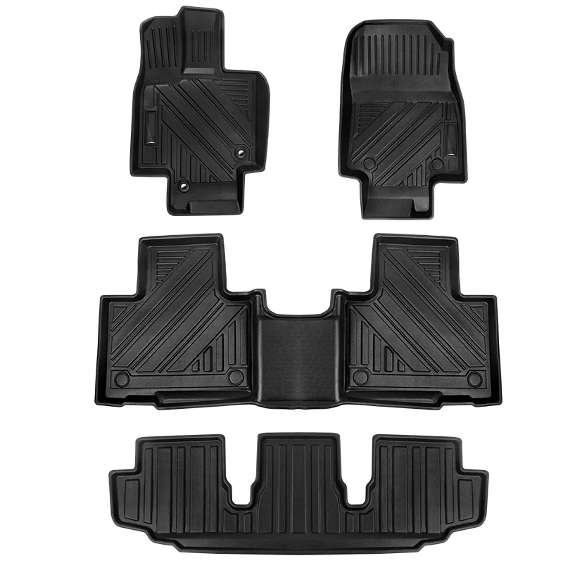 

Роскошный автомобильный коврик, водонепроницаемые нескользящие автомобильные коврики, TPE, 3D ковер, автомобильный коврик для ног для Highlander, 7 сидений, 21 +