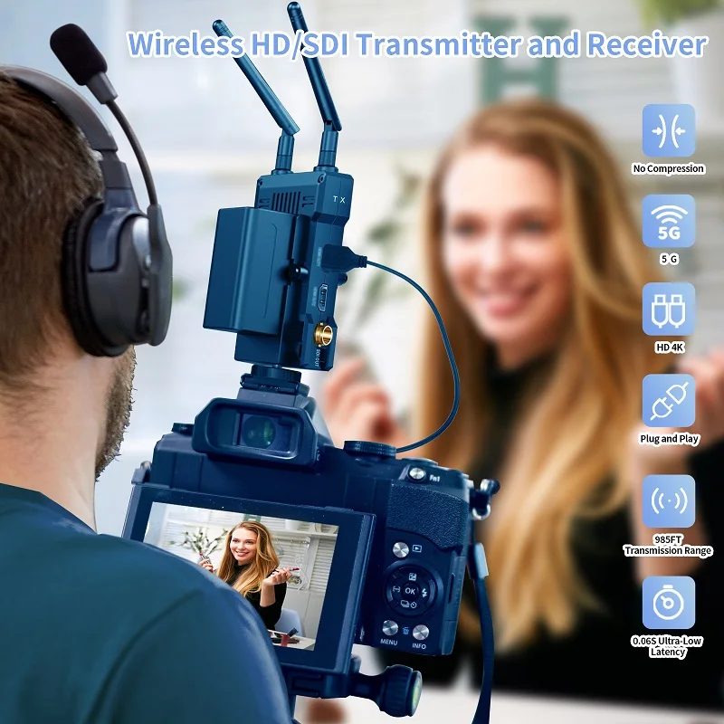 4k Hd Extender Kit For Streaming Video To Monitor For Dslr Wireless Video Transmitter For Camera Wireless Video Sdi