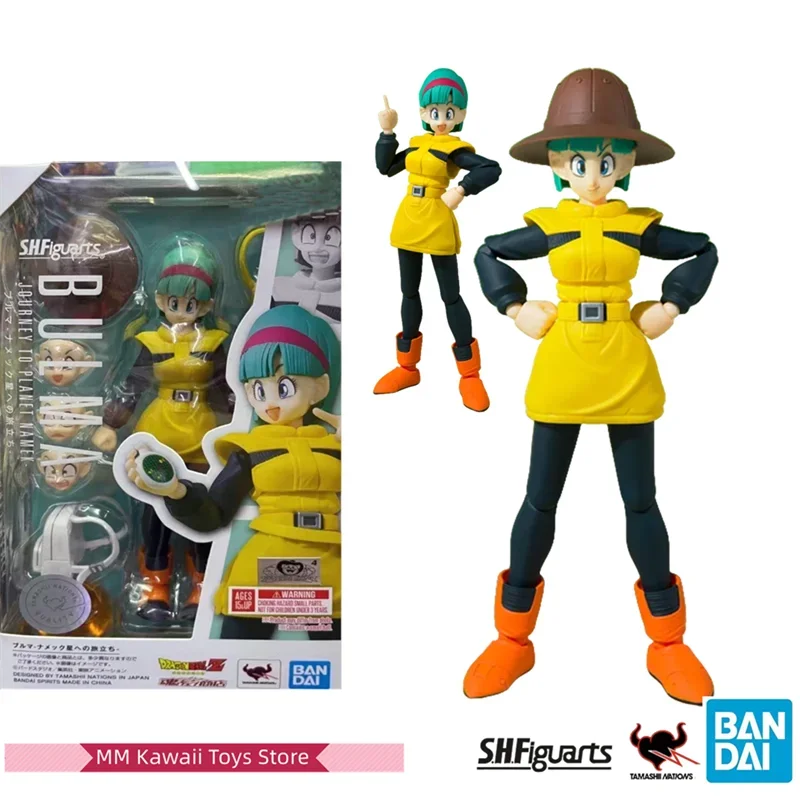 

Bandai Dragon Ball Figure SHF The Robot Spirits Namek Bulma Anime Figure Genuine Model Anime Action Figure Toys for Children