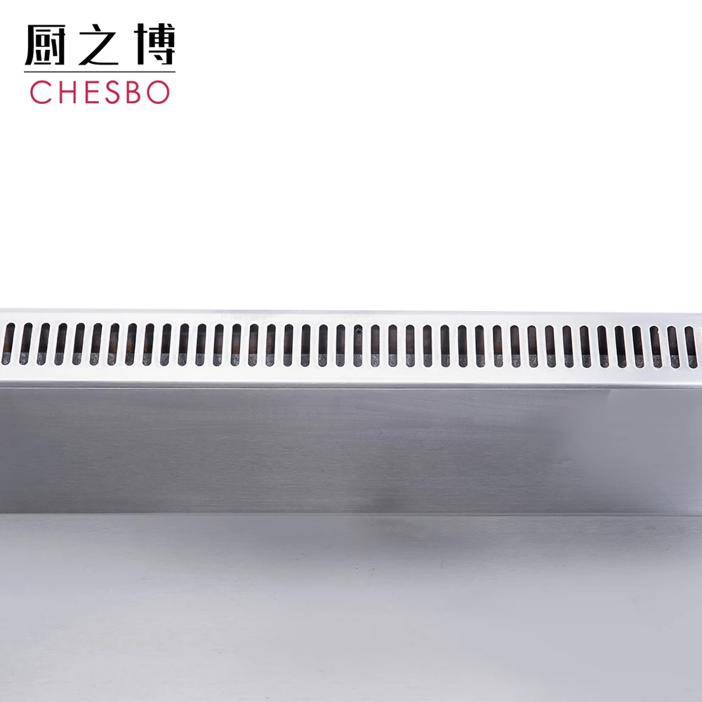 Table Top Stainless Steel Commercial Flat Plate Teppanyaki Gas Griddle For Pancake Stove Desktop Hotel Restaurant Catering