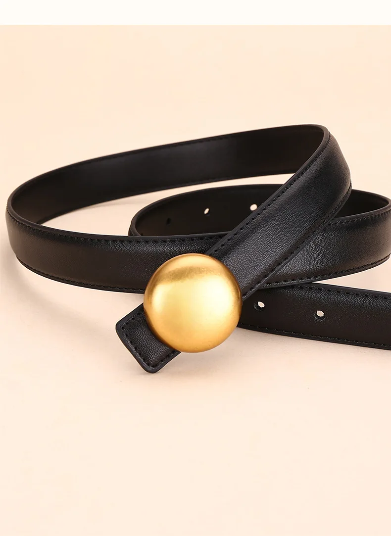 Winter Neuer 2,5 cm Ledergürtel für Damen, Echtledergürtel, Modeaccessoire, Mehrzweck-Taillengürtel, hochwertiges Gefühl, Jea – Detail 18