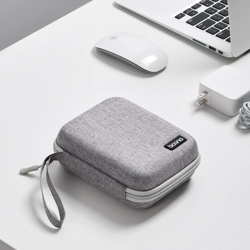 Electronics Accessories Travel Organizer Hard Shell Digital Gadgets Storage Bag for Mac Adapter Mouse Data Cable Earphone HDD