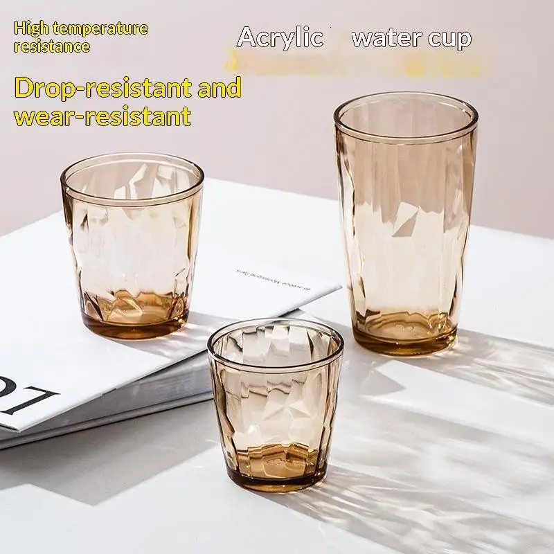 PC Drinking Cups Shatterproof Heat Resistant Shatter-Resistant Rinsing Cup For Home Kitchen Office Use