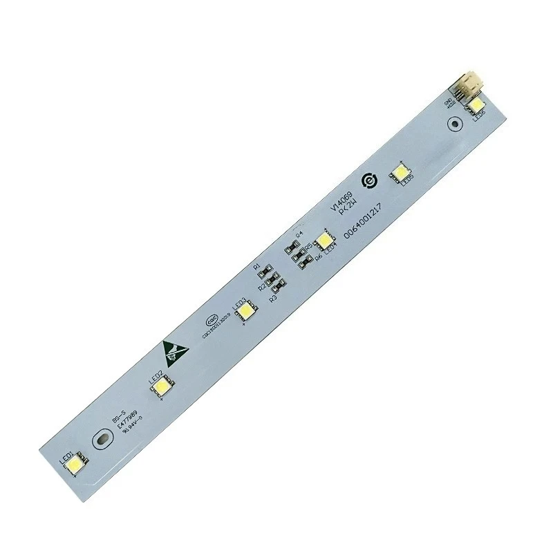 Barra de luz LED para refrigerador 0064001217 DC 12V, piezas de repuesto para tira de iluminación de congelador, para refrigerador Haier