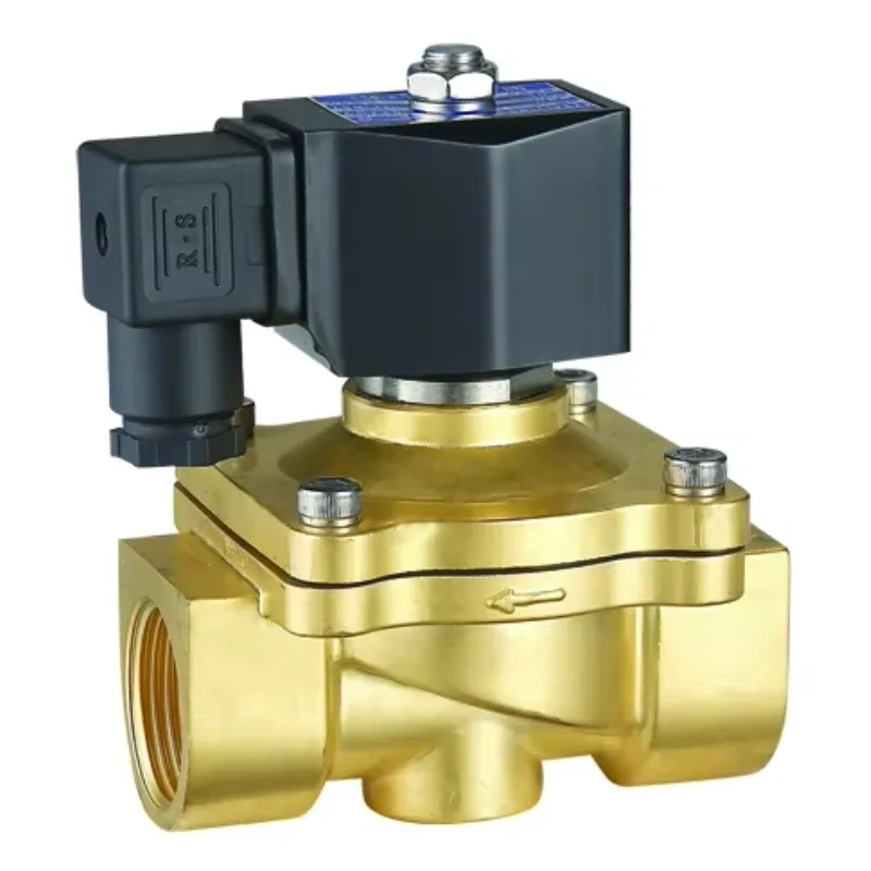 

2W Series Brass Diaphragm Solenoid Valve Gas Media Base