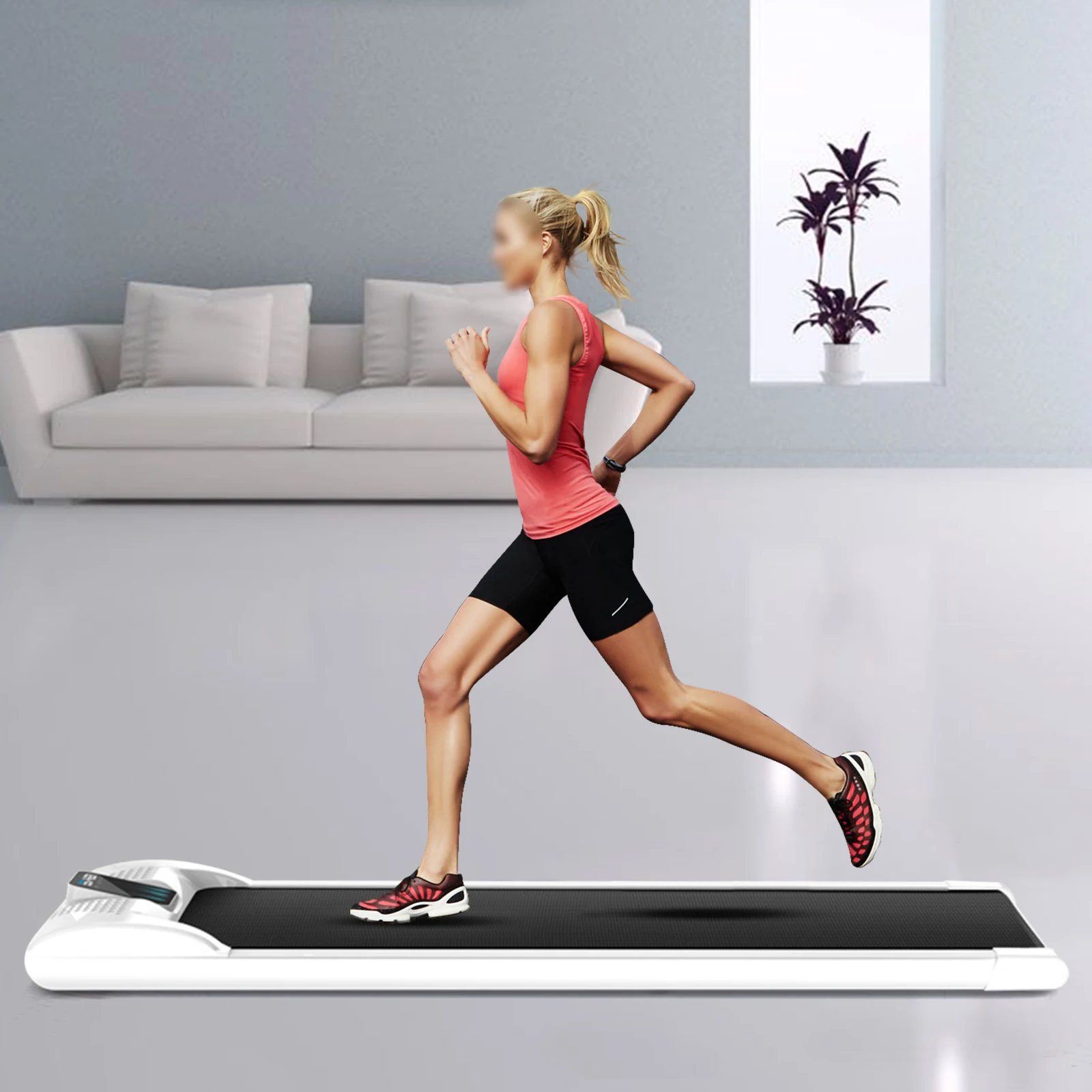 Walking Pad, Under Desk Treadmill, Portable Treadmills for Home/Office, Walking Pad Treadmill with Remote Control, LED Display