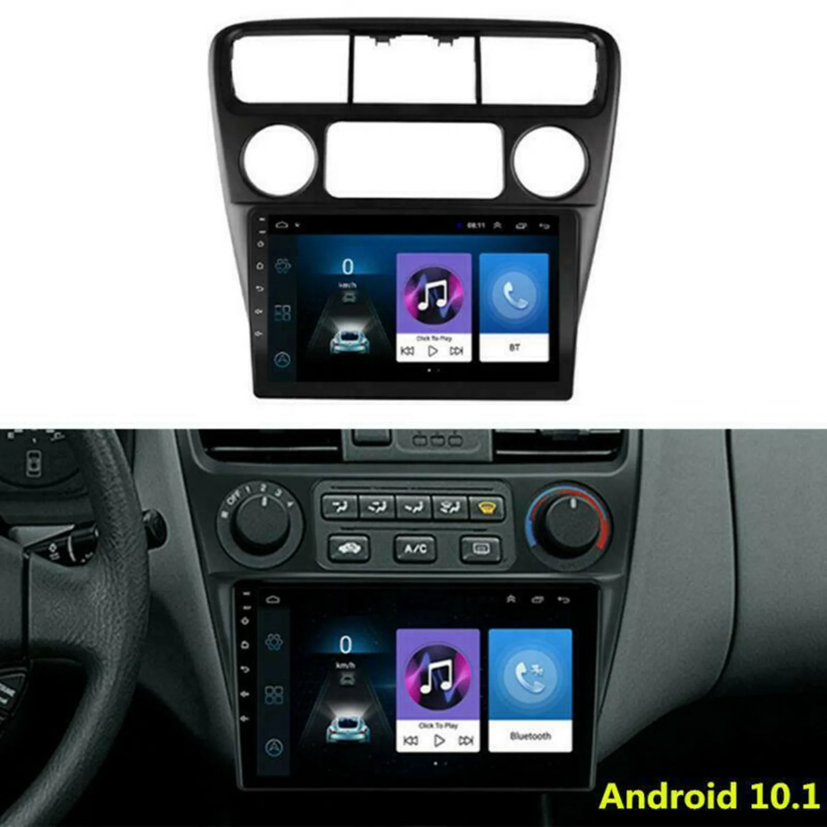 9 Inch Android 10.1 1+16G Car GPS Navigation Multimedia Player Bluetooth Stereo Player for Accord 6Th 1998-2002