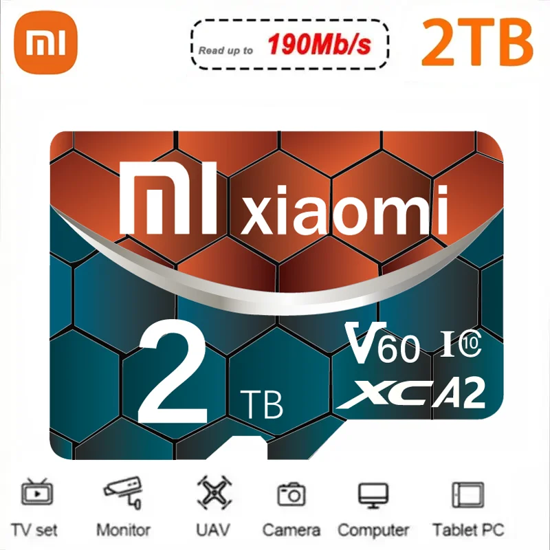 Original Xiaomi Speicher karte 1TB 2TB Hochgeschwindigkeits-Micro-TF-SD-Karte 512GB SD-Karte V60 U3 TF-Karte für Nintendo Switch PS4 PS5-Spiel