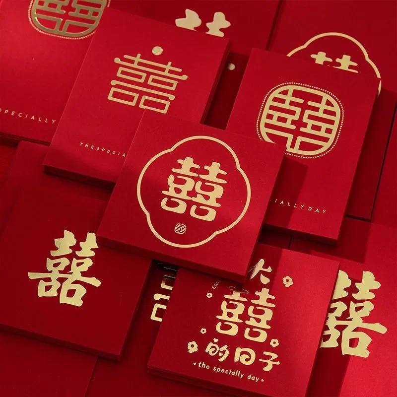 

30pcs Chinese New Year Red Envelopes Pattern Purse Gift Paper Hongbao Lucky Money Bag Spring Festival Wedding China Envelope