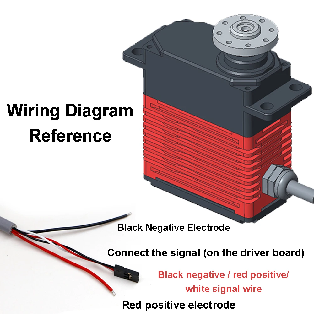 DSservo DES150-12V/24V 150KG Metalen Digitale Servo Borstelloze Motor Hoge Snelheid Koppel 180/270 Graden Waterdicht voor RC Vliegtuig Robot