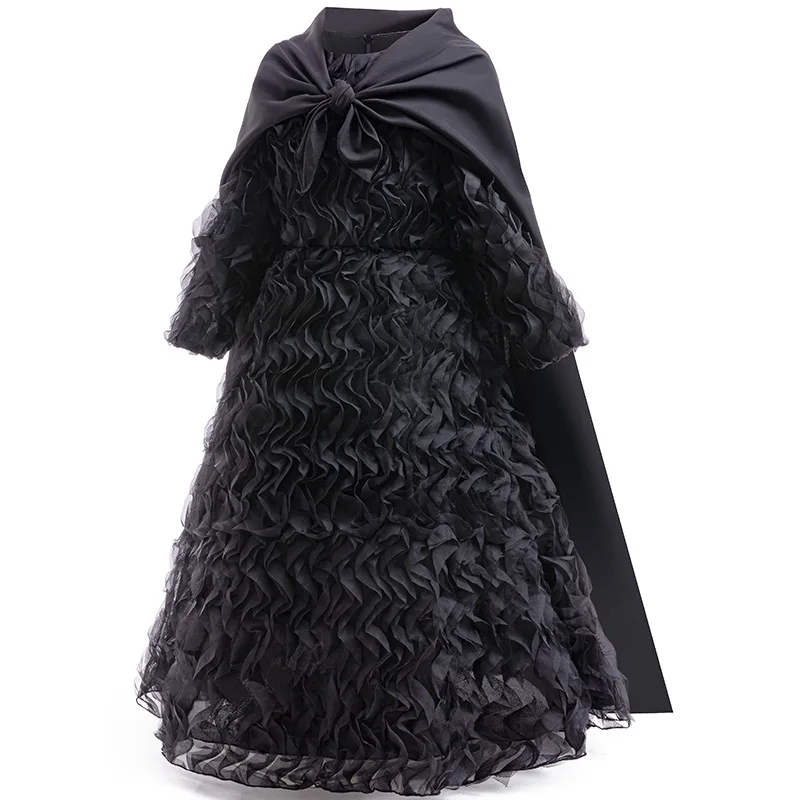 Halloween Witch Dress Children Cosplay Magical Wicked Witch Clothing Movie Same Role-playing Costume With Cloak Carniver Clothes