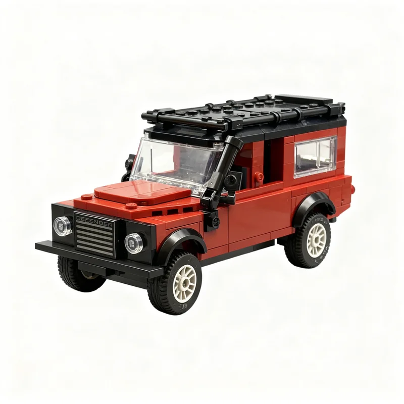 300pcs MOC Land Rover Defender 110 Racing Car Building Blocks Creative Model Pack Edition Collectible XL Toy Gift For Hobbyists