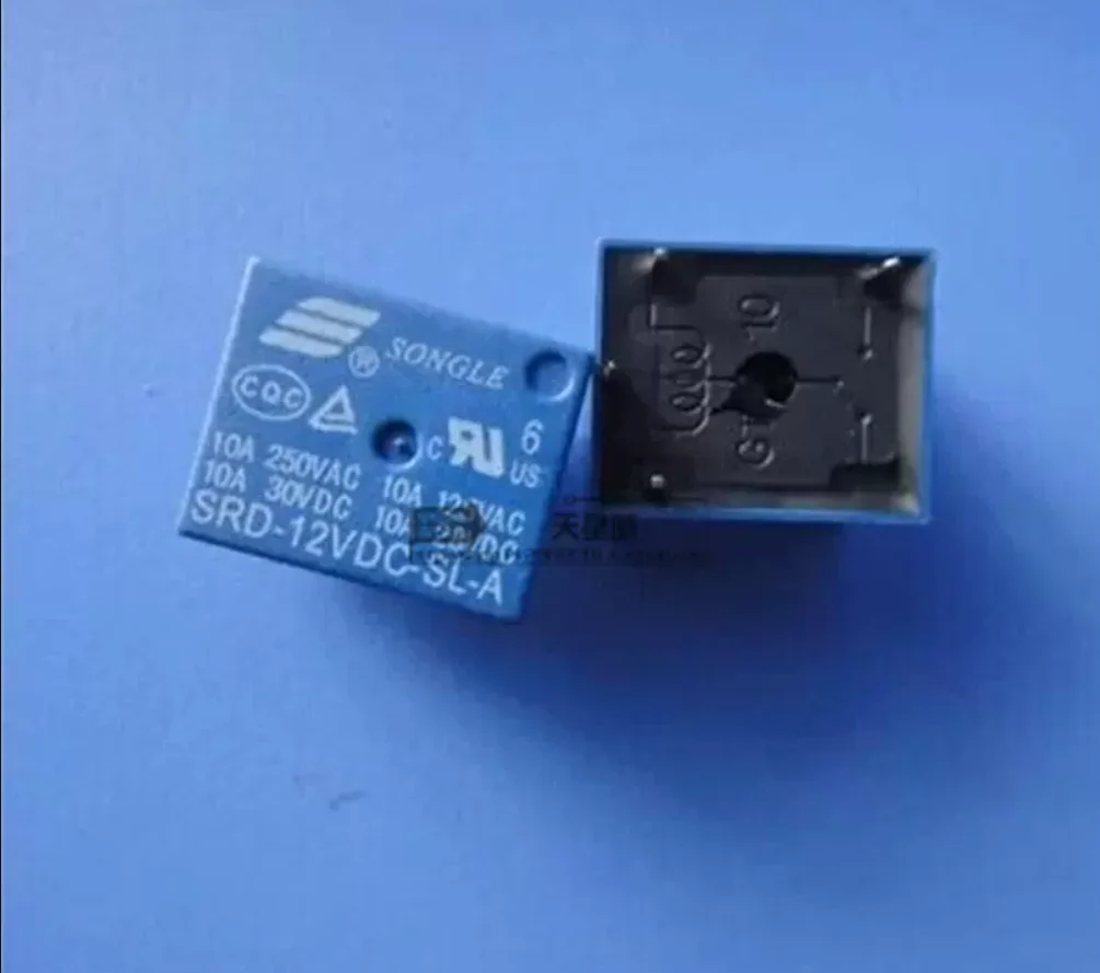 

(10pcs) New Original Songle Relay SRD-12VDC-SL-A 4 feet 1 normally open 10A