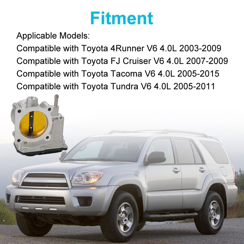 

Herorider 22030-31010 22030-0P010 2203031010 High-Quality Throttle Body For Toyota 2007-2009 FJ Cruiser Tacoma Tundra 4Runner