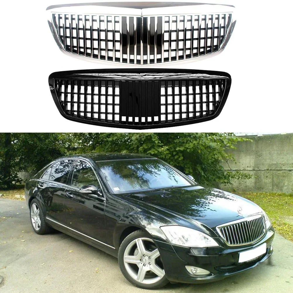 Front Racing Center Grille Facelift Bumper Grill For Mercedes Benz W221 S-Class S320 S350 S400 S430 S450 S500 S600 2005-2008