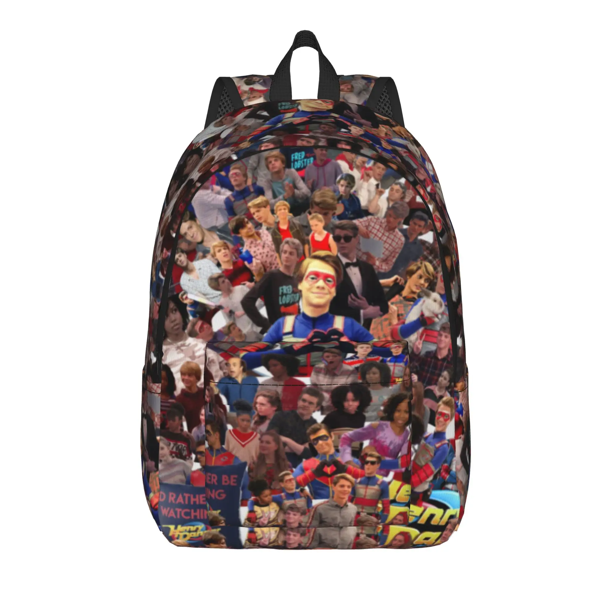 Captain Henry And Kid Danger  Backpack for Men Women Casual Student Work Daypack  Laptop Computer Canvas Bags Lightweight