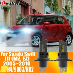 2x H4 HB2 9003 Led Headlight Canbus No Error Car Bulb High Power White Fog Light Diode Lamp 12v 55w For Suzuki Swift 3 2005~2010