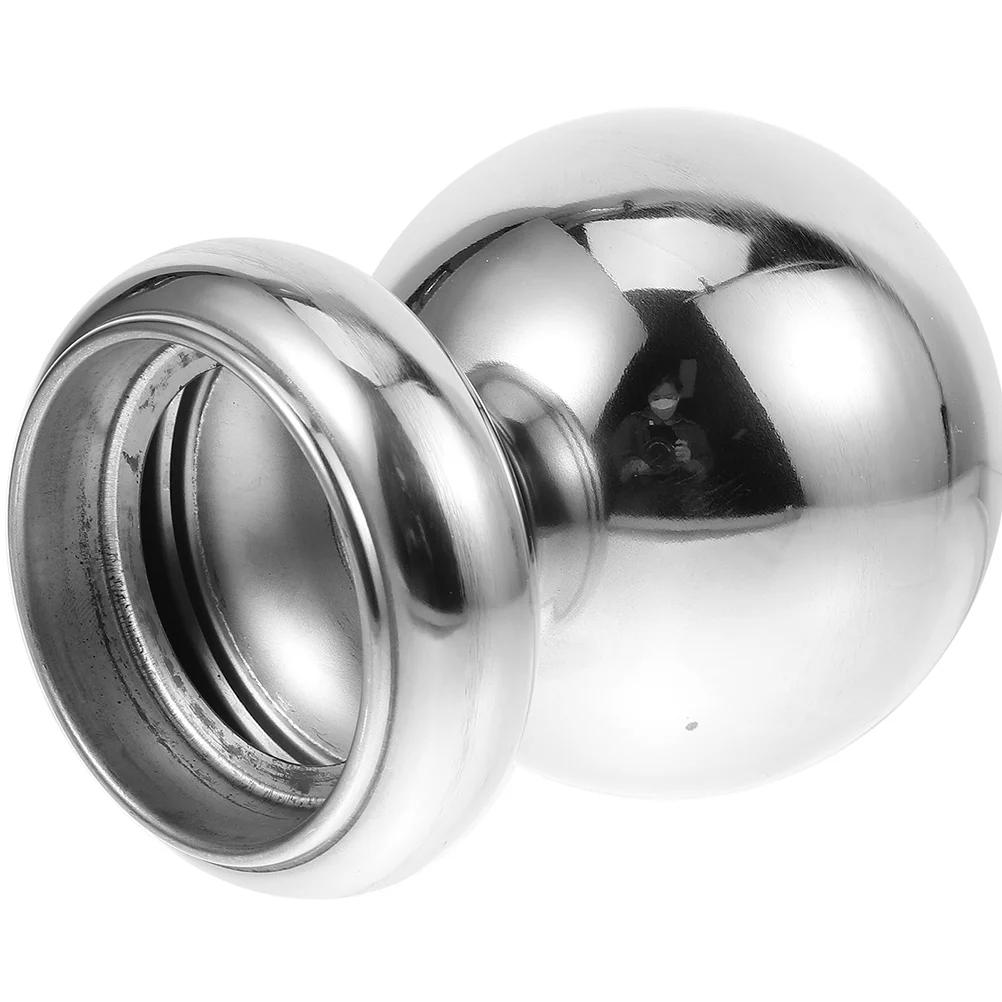 Railing Stainless Steel Hollow Ball Thickened Conjoined with Seat Stair Handrail Finial Silver