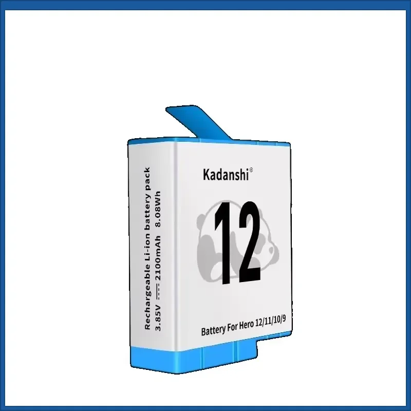 3.85v 2100mah Low-temperature Resistant High-Quality Battery for GoPro12/11/10/9 Camera Battery