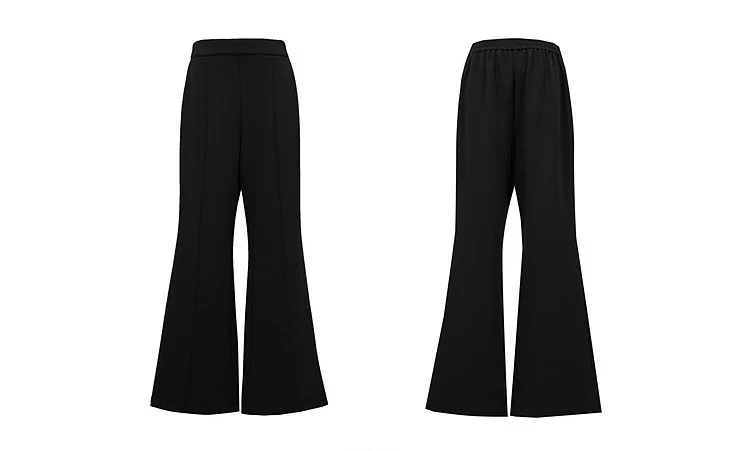 Amii Bootcut Pants Women Slimming Casual Minimalist Stretch Fit Long Trousers 2026 Autumn Embroidered Female Clothing 12613030