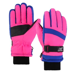 Kids Gloves Winter Waterproof Keep Warm Boys Girls Gloves Ski Non-slip Windproof Children Snow Sports Outdoor Mittens