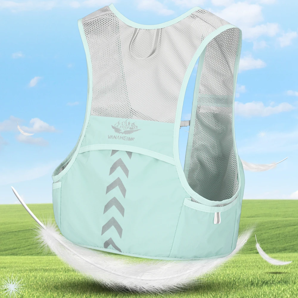 Outdoor Trail Running Rucksack Ultraleicht Running Race Trinkweste Atmungsaktive Joggingweste für Marathon Radfahren Wandern