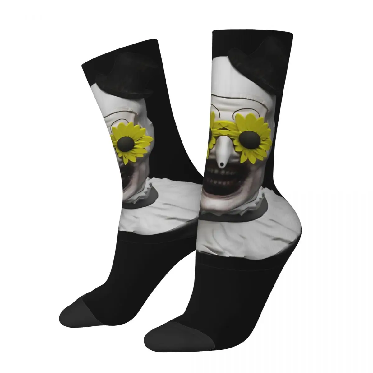 The Terrifier Art The Clown calcetines góticos para hombres, medias de Ciclismo de calidad, calcetines antisudor personalizados, otoño