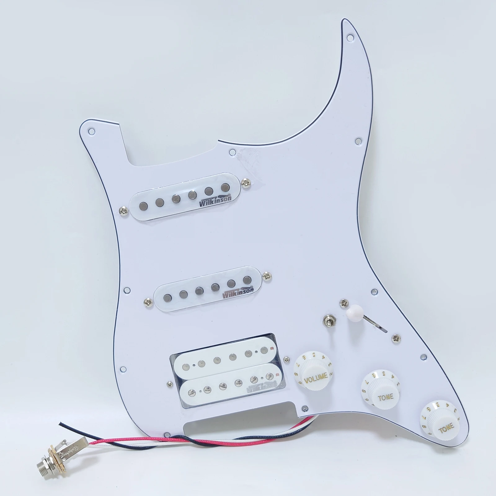 กีตาร์ Prewired โหลด Pickguard ชุด,SSH Alnico 5 Humbucker Pickups สําหรับกีตาร์ ST กีตาร์ไฟฟ้าเปลี่ยนชิ้นส่วน