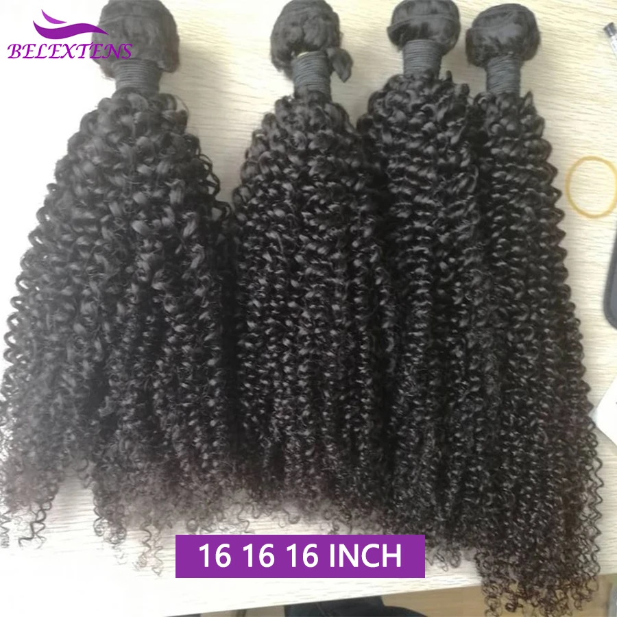 Extensiones de cabello humano rizado para mujer, mechones de cabello brasileño sin procesar, 24, 26, 28 pulgadas, 10A, cabello grueso de alta calidad