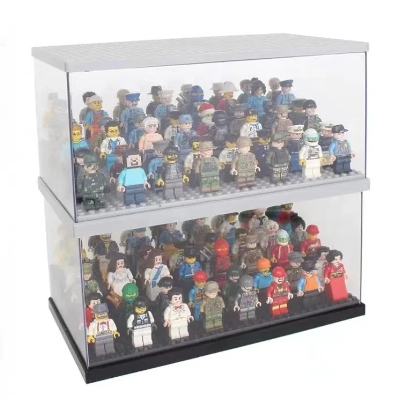 Building block doll display box acrylic transparent dust-proof doll compatible Lego doll storage box - view 2