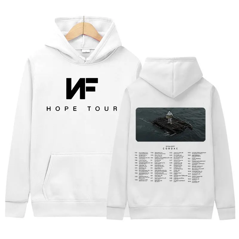 Rapper NF Hope Music Album 2024 New Hoodie Men's Fashion Casual Oversized Sweatshirt Hip Hop Vintage Pullover Hoodies Streetwear