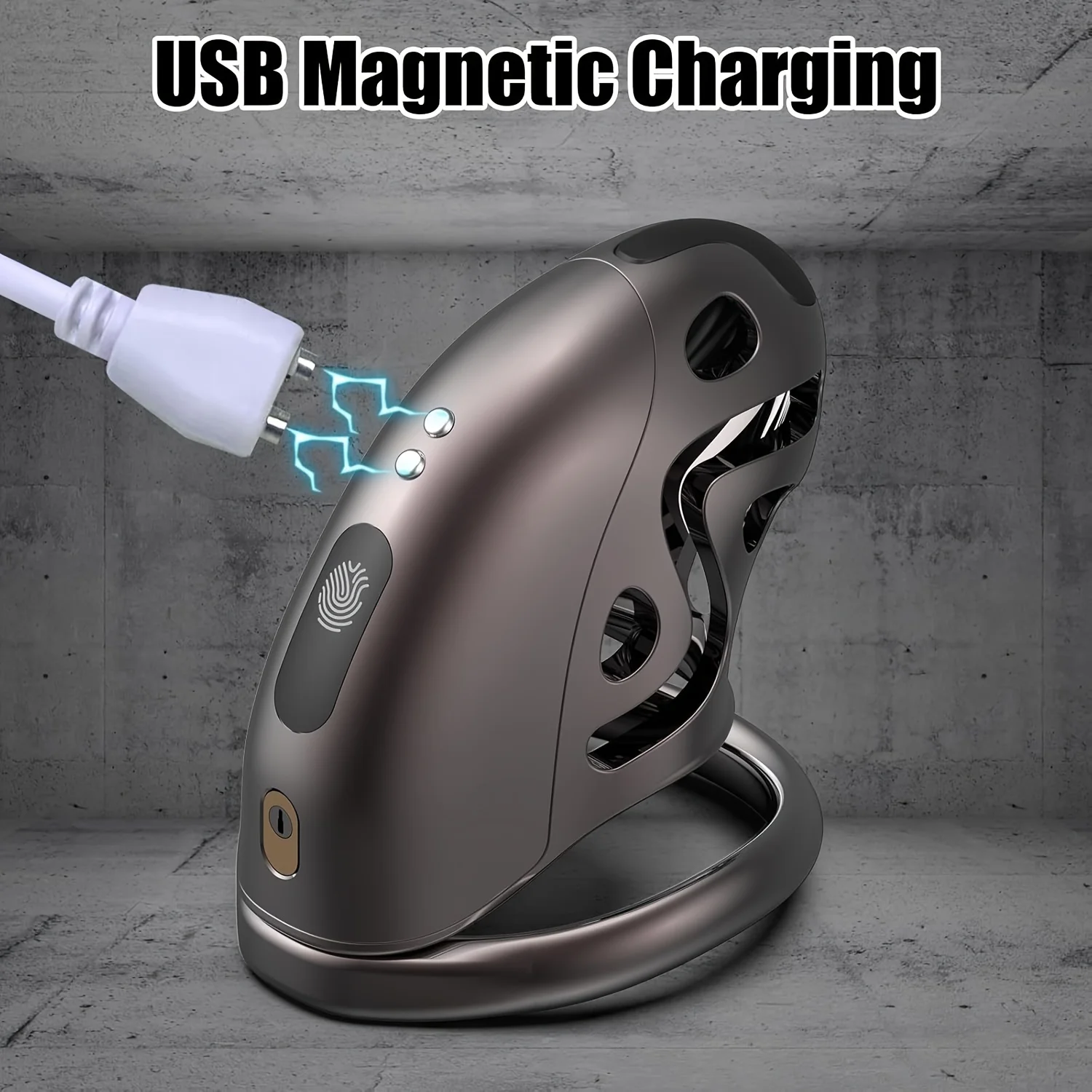 Electric Shock Male Chastity Cage Device Rooster Cage for Men Penis Lock Abstinence Bondage Chastity Lock Adult Erotic Sex Toys view 5