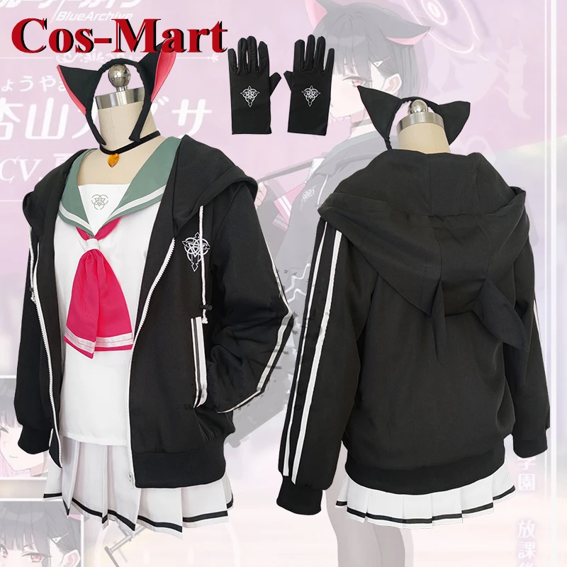 

Cos-Mart Game Blue Archive Kazusa Cosplay Costume Sweet Lovely Sailor Uniform Activity Party Role Play Clothing