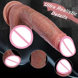 Cheap Real Skin Silicone Big Huge Dildo Realistic Suction Cup Dick Male Artificial Rubber Penis Anal Sex Toys For Women Cock