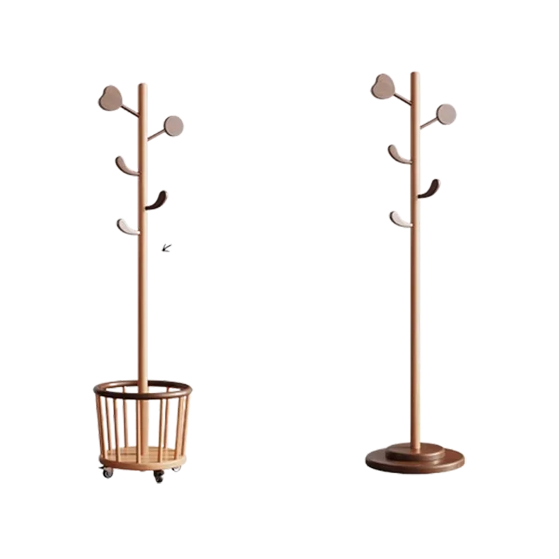 Floor Tall Hooks Clothes Rack Bedroom Storage Wooden Nordic Living Room Coat Racks Space Saving Wieszak Na Ubrania Furniture